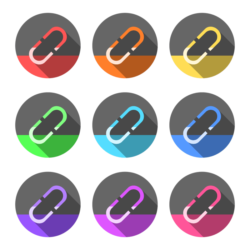 hyperlink icons representing a link farm